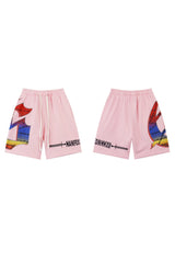 Pink letter shorts