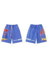 Letter blue shorts