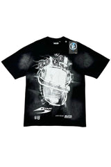 Black Hellstar Studios Summer Logo Printed T-shirt