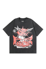 Dark style: Angel black shirt dyed red