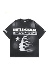 Dark Style: Sports Text Black Shirt