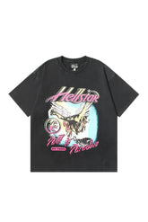 Dark style: segmented angel black shirt