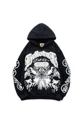 Hellstar Studios Records Amercian Hoodie Black