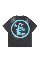 Dark Style: Blue Logo Black Shirt