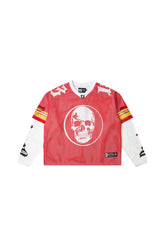 TD layered mesh series red/white shirt