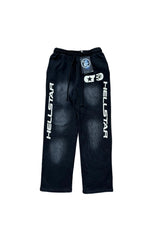 Hellstar Studios side logo casual sports pants black
