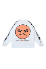 Double sided smiling long sleeved shirt