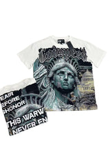 Goddess statue white T-shirt