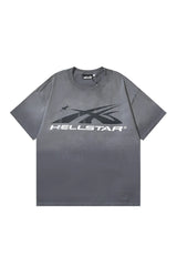 Dark Series: Side Face Goddess Printed Grey T-shirt