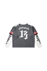 TD Layered Mesh Series Black/White Red Shirt