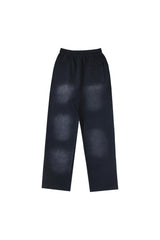 Hellstar Studios logo washed casual sports pants black