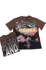 Hollywood letter printed T-shirt