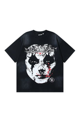 Dark Series: Face Printed Black T-shirt