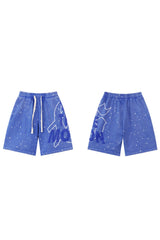 Raindrop blue shorts