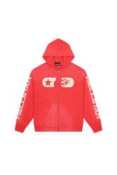 Red Hellstar Pullover Hoodie