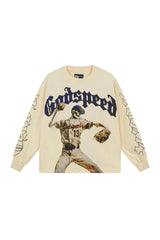 Skeleton bowler long sleeved shirt