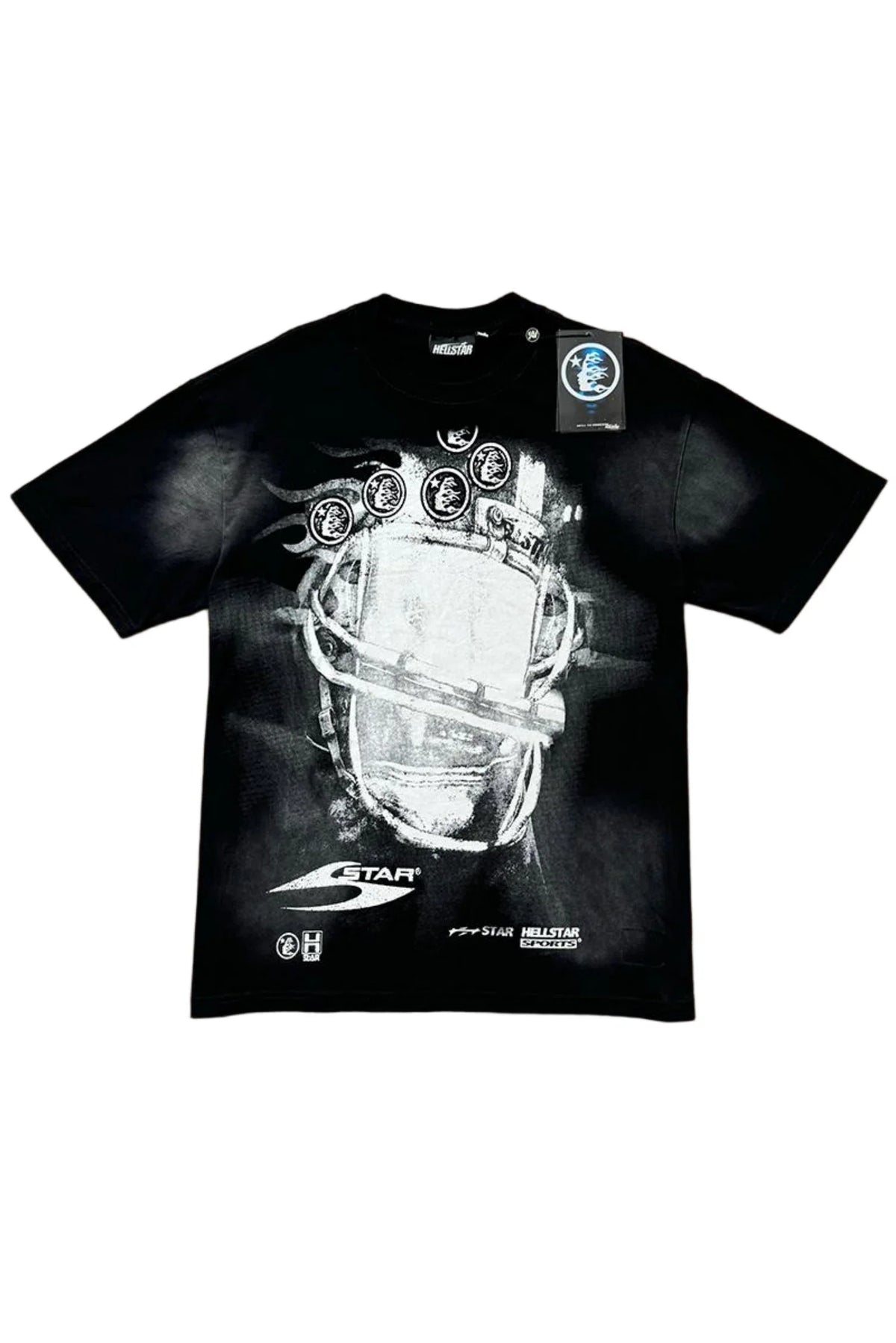 Black Hellstar Studios Summer Logo Printed T-shirt