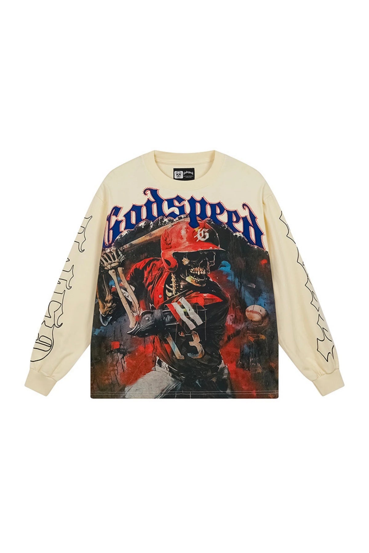 Skeleton batsman long sleeved shirt