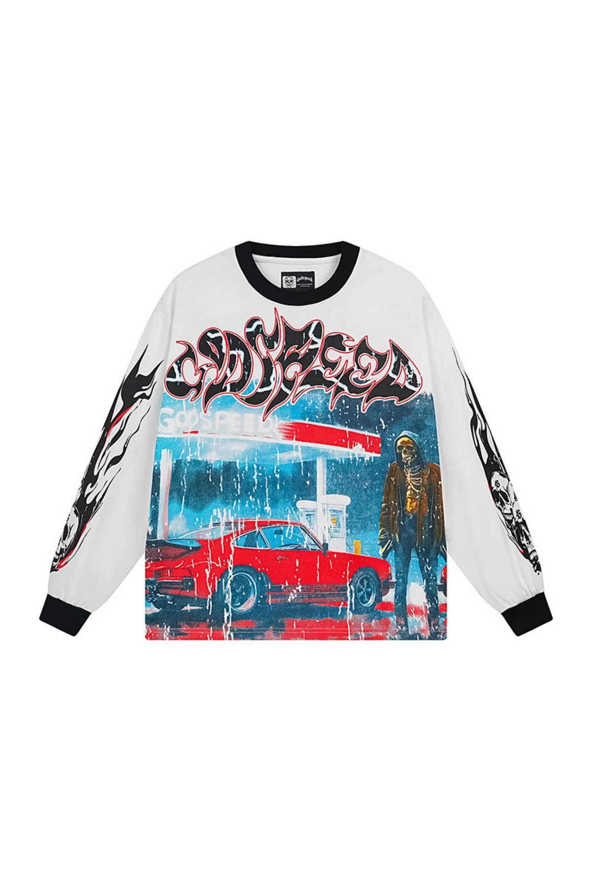 Calm Skeleton Gentleman: Long sleeved shirt