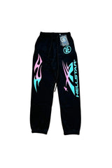 Hellstar Flame Flare Sweatpants BLack