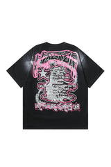 Dark Series: Character Pattern Black Shirt