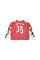 TD layered mesh series red/white shirt