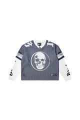 TD layered mesh series blue/white shirt