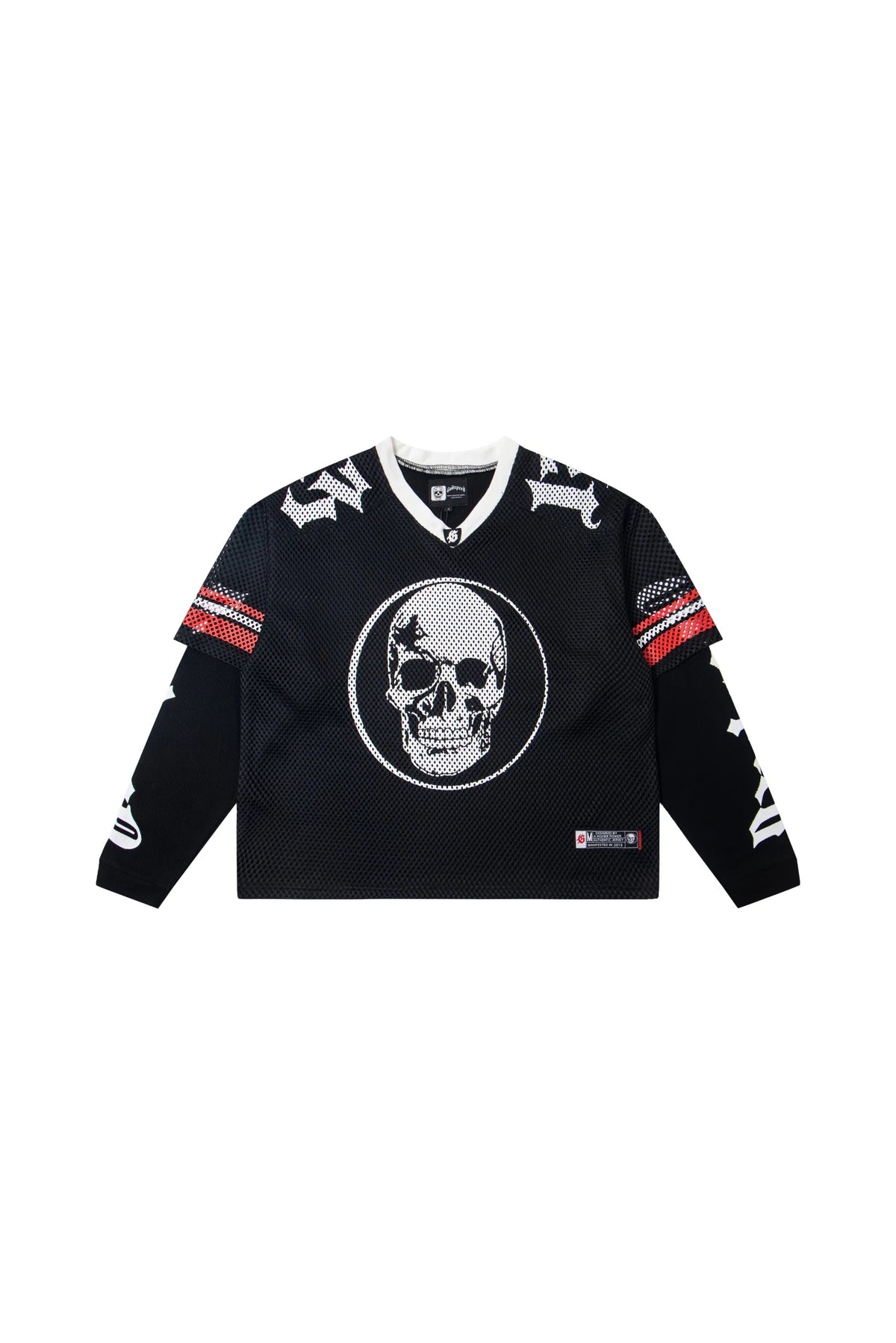 TD Layered Mesh Series Black/Black Red Shirt