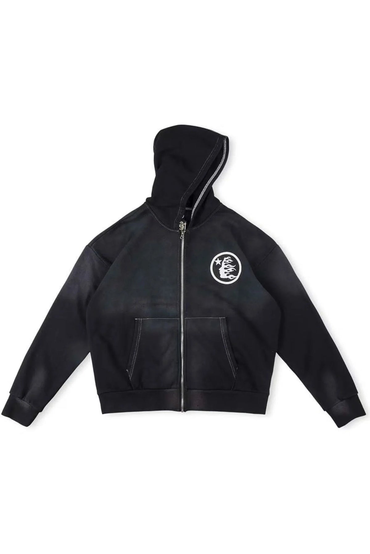 Hellstar Studios Records Zip Hoodie Black