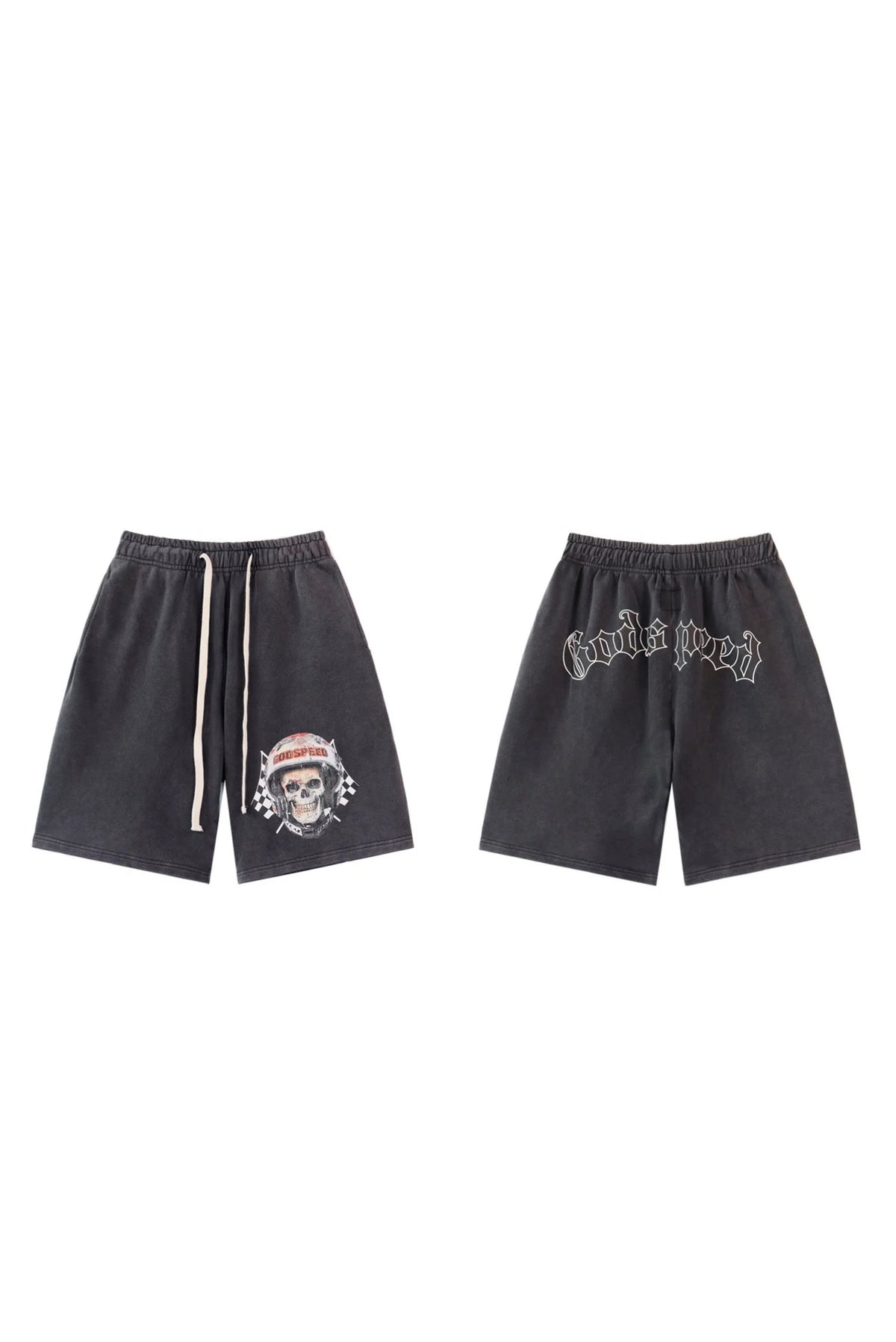 Skull racing shorts