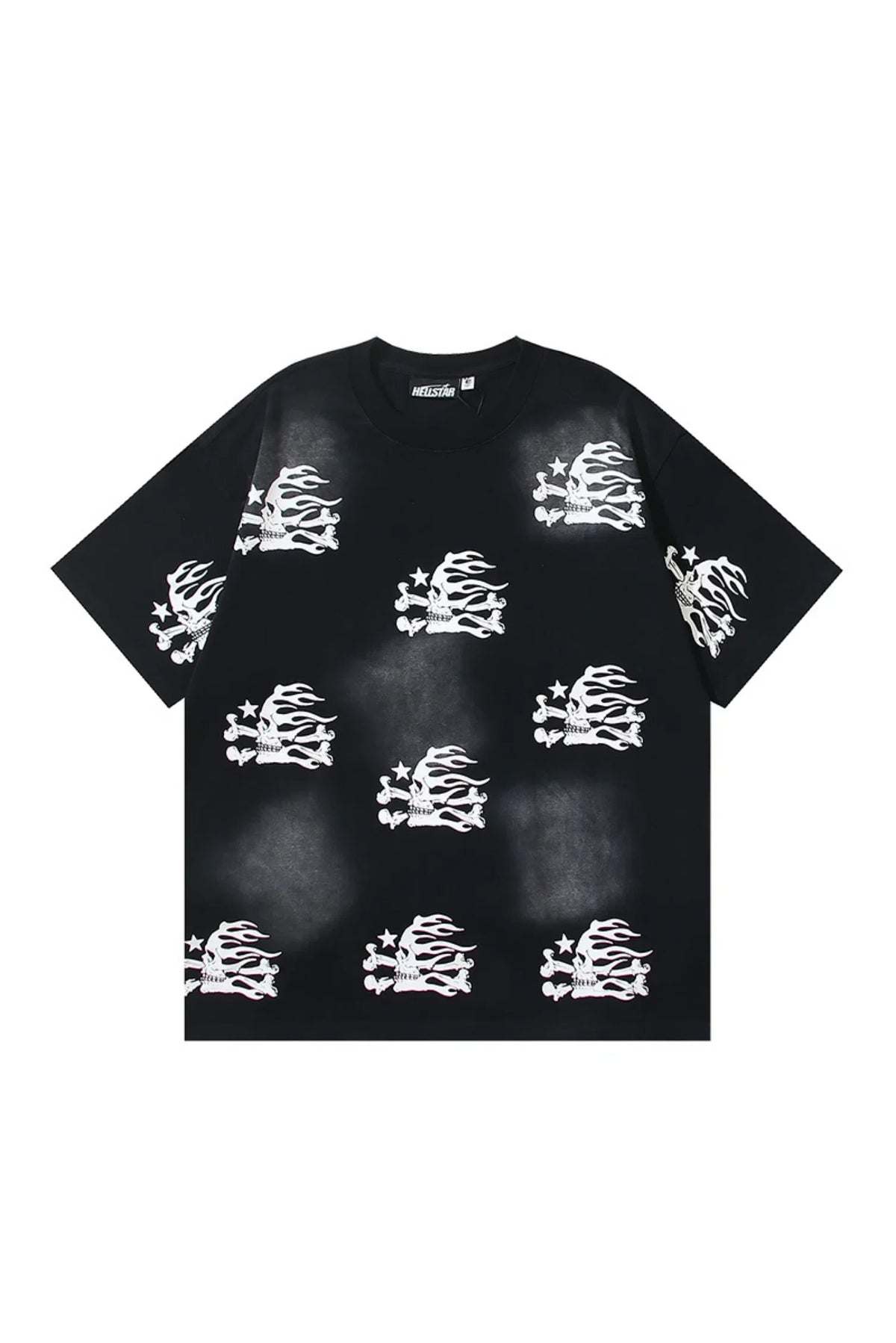 Dark Series: Side Skeleton Printed Black T-shirt