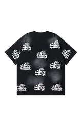 Dark Series: Side Skeleton Printed Black T-shirt