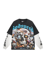 GODSPEED Skull Imprint Long Sleeve Clothes