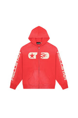 Red Hellstar Pullover Hoodie